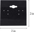 Super Z Outlet Black Velvet Plastic Display Cards for Earrings, Jewelry Accessories, 2" x 2" (100 Pk)...