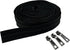 Goyunwell Black Zipper Tape by The Yard #5 with 10 Yards Black Nylon Coil Zippers for Sewing Purse and Bag 20pcs Gunmetal Zipper Pulls...