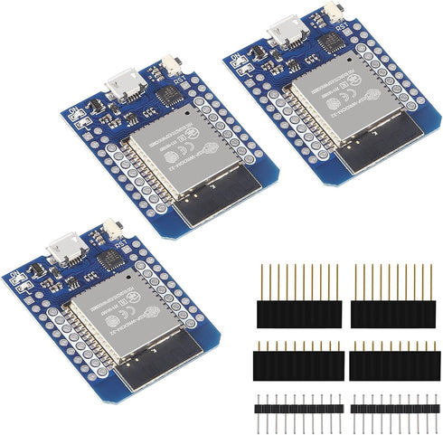D1 Mini NodeMCU ESP32 ESP-WROOM-32 WLAN WiFi Bluetooth IoT Development Board 5V Compatible for Arduino (3pcs)...