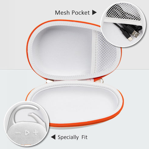 Travel Case Replacement Compatible with JBL Clip 5/ Clip 4 Bluetooth Speaker, Ultra-Portable Speakers Protective Storage Bag Fits for Charger & US...