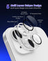 for iPhone 15 Plus/iPhone 15 Camera Lens Protector Glitter Plus Aluminium Alloy Ring 9H Tempered Glass Screen Case Friendly Camera Cover for iPhon...