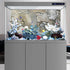 AWERT 24x12 inches White Grey Rocky Terrarium Background Stone Aquarium Background Rock Fish Tank Background...