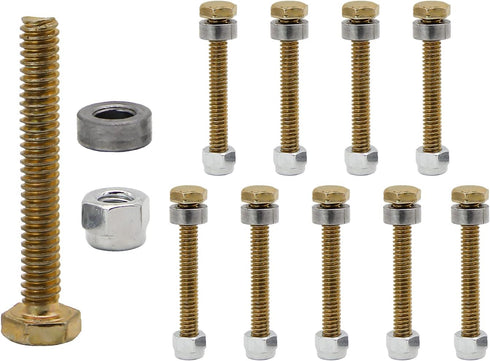 10pcs 1501216 1501216MA 1501216MA-A 301172 3943MA 500026MA 722130 8938 Shear Pins Spacers & Nuts for AYP Craftsman Murray Snow Throwers...