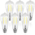 ORALUCE LED Edison Light Bulb 60 Watt Equivalent E26,Vintage Light Bulbs 6W 5000K Daylight White 700 Lumen, ST64 / ST21 Antique LED Filament for C...