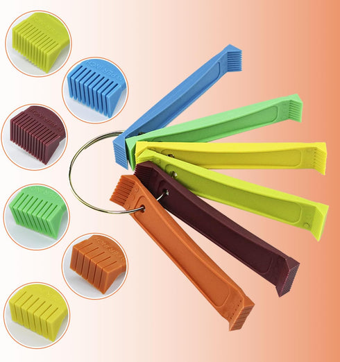 Cenipar 2PCS Air Conditioner Condenser Fin Comb Set Include FCR6 Fin Comb and Stainless Radiator Fin Comb Compatible with Air Conditioner HVAC Fin...
