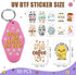 UV DTF Wrap Stickers - 80 Sheets Funny UV DTF Stickers for Motel Keychain, Humorous UVDTF Wraps, Duck Waterproof Rub on Transfer Decals for Hotel ...