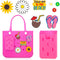 Silicone Phone Holder Compatible with Bogg Bag,Universal Soft Silicone Charm Insert Accessories Set for Bogg Beach Bags, for Most iPhone and Andro...