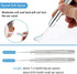 Earwax Removal Kit 5 Pcs, Ear Wax Cleaning Tool Set, Ear Pick with LED Light USB Charging, Stainless Steel Ear Curette, Earwax Tweezer, Ear Canal ...