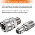 2 Sets NPT 3/8 Inch Stainless Steel Male and Female Quick Connector Kit Pressure Washer Adapters(Internal Thread, External Thread)...