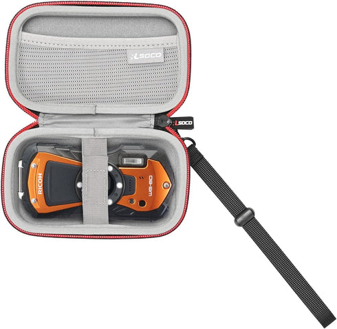 RLSOCO Hard Case for Ricoh WG-80/WG-70/WG-30/WG-7/WG-6 Orange Waterproof Digital Camera. (Case Only)...