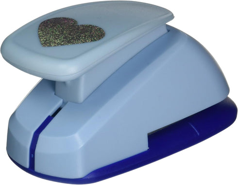 Uchida LV-SJCP01 Clever Lever Super Jumbo Craft Punch, Heart , Blue...