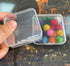 40 Pack 4.5 cm Small Plastic Containers with Lids,Clear Plastic Beads Storage Containers Box for Small Items and Craft Projects...