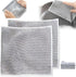 Non-Scratch Wire Cleaning Cloths 2 Pack Multipurpose Wire Dishcloths Double Layer Reusable Cleaning Rags Wire Dishwashing Rags for Wet and Dry Wir...