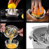 Citrus Lemon Orange Grapefruit Juicer Manual Squeezer 304 Stainless Steel Robust Hand Juicer Reamer Rotation Press with Strainer?10oz Bowl, 2 Pour...