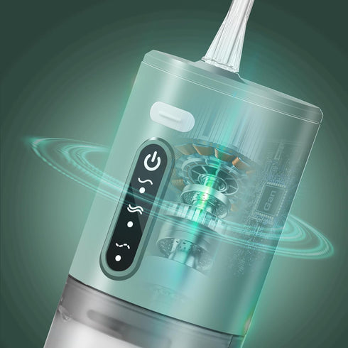 Water Dental Flosser Teeth Pick Portable Cordless Oral Irrigator 280ML Rechargeable IPX7 Waterproof Travel Long endurance Tooth and Gum Cleaning...