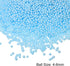 MECCANIXITY Foam Beads Foam Balls 4-6mm for Wedding and Party Decorations, Tiny Packing Balls, Arts DIY Crafts Supplies (Blue,1 Pack Approx 2500pc...