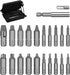 Damaged Screw Extractor Set, 22 PCS Stripped Kit for Broken Bolt All-Purpose HSS Remover Set with Magnetic Extension Bit Holder & Socket Adapter, ...