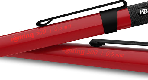 Rotring 500 Mechanical Pencil, Red Barrel, 0.5mm...