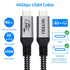 USB 4 Cable for Thunderbolt 4 Cable with 240W Fast Charging,40Gbps Data Transfer and 8K@60Hz Video,USB4/USB-C Data Cable Compatible with Thunderbo...