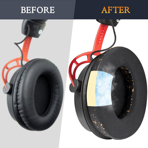 SOULWIT Cooling Gel Replacement Earpads for HyperX Cloud 1/2/Pro/Core/Alpha/Alpha S/Flight/Stinger/Mix/CloudX/CloudX Chat, Ear Pads Cushions with ...