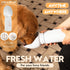 Silicone Dog Water Bottle, Dog Travel Water Bottle Foldable Extra Wide Cup, Lightweight Portable Dog Water Bottle with 2 Metal Pet Tag,Easy to Cle...