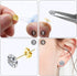 Huucky 450PCS Gold Earring Posts and Backs,Hypoallergenic Earring Studs for Jewelry Making,Stainless Steel Flat Pad with Butterfly and Rubber Bull...