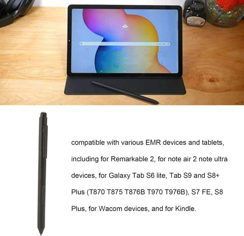 EMR Pen, 4096 Pressure Sensitivity Digital Pen EMR Replacement with Eraser Function for Wacom for Tab S6 Lite...