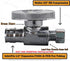 EZ-Fluid Expansion Type Pex Valve 3/8"OD Compression x 1/2"Pex Fittings 1/4Turn LF Brass Straight Stop Valve Water ShutOff Ball Valve,Fits Pex F19...
