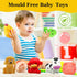 Bath Toys for Kids 1-3 2-4 - No Hole Infant Baby Bath Toys for 6-12-18-24 Months Bathtub Tub Water Pool Shower Toys for 1 2 3 4 Year Old Boys Chil...