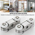 2pcs 4-Wheel Stainless Stee Hanging Wheel Suitable fo Sliding Doors in Halls and Kitchen cabinets wadrobe Sliding Door...