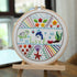 Emopeak 3 Sets Beginners Embroidery Stitch Practice kit, Bamboo Frame Animal Embroidery Kit to Learn 30 Different Stitches Stitch with Embroidery ...