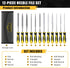 12PCS Needle File Set with Tool Bag, Small File Set includes 6pcs Jewlers Files & 6 Steel Files for Metal, Jewlers, Wood, Leather and Plastic...