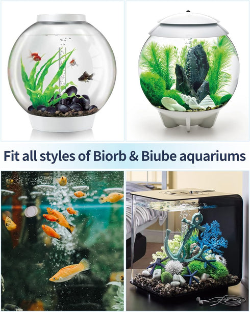 Pawfly Aquarium Replacement Air Stone Bubbler for Specific Classic Tube Flow Halo and Life Fish Tanks Mini Compatible Bubble Release Tool Oxygen D...