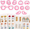 Keoker Spring Clay Cutters,12 Spring Polymer Clay Cutters, Flower Clay Cutters, Spring Clay Cutters for Polymer Clay Jewelry, (A)...