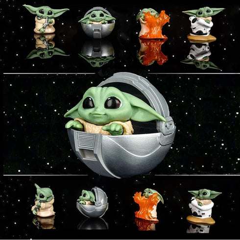 4-Pack Yoda Gifts,2.2-Inch Yoda Doll,Child Yoda Toy, Suitable for Movie Fans of All Ages...