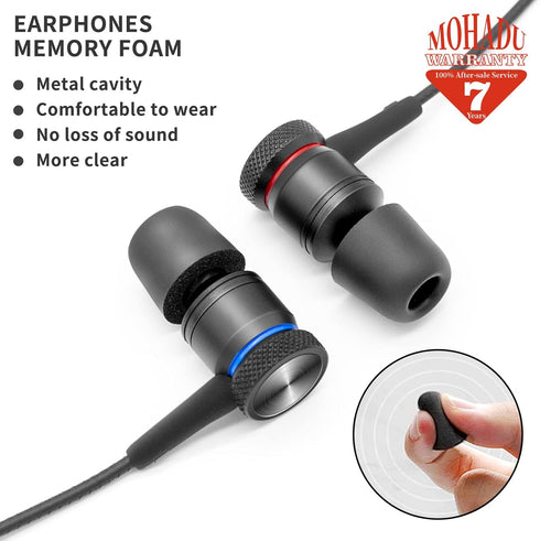 Earphones Wired Earbuds with Microphone Wired in-Ear Headphones Magnetic Noise Canceling 3.5mm Earbuds for Xiaomi,Huawei,Samsung,LG etc Wired Earp...