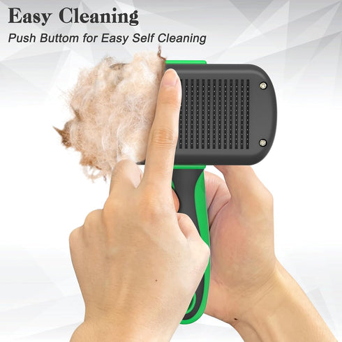 Self Cleaning Shedding Brush for Dogs & Cats, Skin Friendly Cat Brush, Dog Grooming Brush, Dog Brush for Shedding, Deshedding Brush, Puppy Brush H...
