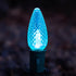 Set of 25 Teal C9 Christmas Lights | Faceted C9 LED Christmas Light Bulbs for Indoor & Outdoor Use | Durable C9 LED Lights | Replacement C9 Bulbs...