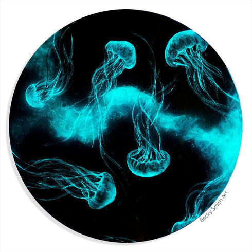SpaceBeams Aquaris Glow in the Dark Paint (1.7 Fl Oz) Bright Aqua Glow (Light Blue/Turquoise), Non-Toxic, Water Based...