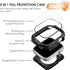 Wingle Rugged Waterproof Case for Apple Watch 45mm Series 9 8 7 Screen Protector with Tempered Glass, 2 in 1 Military Grade 360 Full Protective Bu...