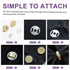 Swpeet 60 Sets Magnetic Button Clasps Snaps, 14MM Metal Fastener Clasps Gold Silver Bronze Black DIY Craft Sewing Knitting Buttons Sets for Sewing...