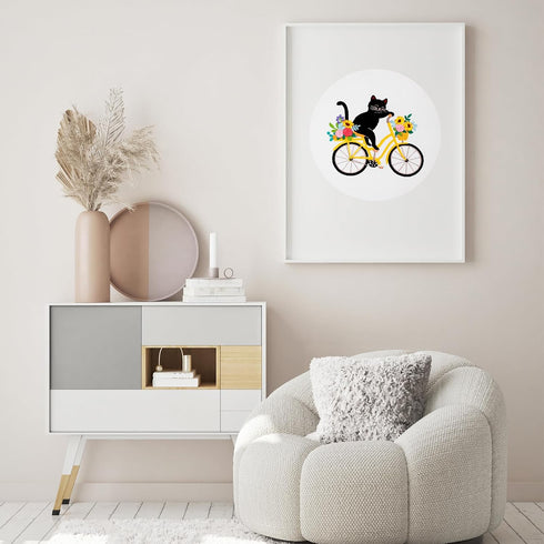 Louise Maelys Cute Cat Embroidery Kits for Beginners with Flower bike pattern,Adults Starter Cross Stitch Kit DIY Needlepoint Kits......