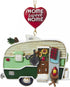 Resin Painted Camper Hanging Ornament - Set OF 2 - "home Sweet Home" & " Happy Camper"...