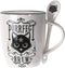 SUMMIT COLLECTION Alchemy Gothic Purrfect Brew Black Cats 11 fl oz Mug and Spoon Set Bone China...