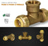 Everflow Supplies Pushlock Female Center Tees UPCTF12 Push x Push X Female 1/2 Inch Quick & Easy Installation with Corrosion Resistant to Improve ...