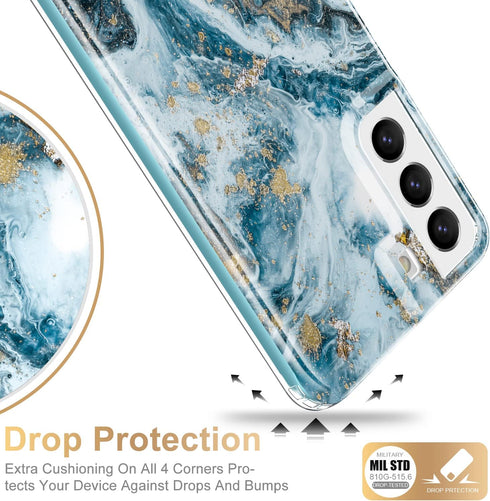 Esdot for Samsung Galaxy S22 Case,Military Grade Passing 21ft Drop Test,Rugged Cover with Fashionable Designs for Women Girls,Protective Phone Cas...