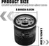 Sollon Oil Filter for Yamaha Grizzly 660 350 450 400 550 700 YFM350 Grizzly 350 auto 2x4 4x4 2007-2014 YFM660 Grizzly 660 auto 4x4 2007-2008 YFM70...