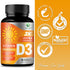 D Vitamin 5000 IU Vitamin D3 Softgels - High Potency D3 Vitamin for Bone Health, Muscle, & Immune Support - Extra Strength 125 mcg - Natures Non-G...