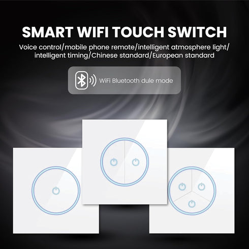 Smart Light Switch, 2.4GHz WiFi Smart Switch Compatible with Alexa, Google Home and Surplife App, UL Certified Neutral Wire Required, No Hub Requi...