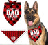Daddy is My Super Hero Dog Bandana, Dad Gift Dog Bandana, Pet Scarf Accessories, Printed Dog Bandanas Gift for Dog Lover Birthday, Christmas, Fath...